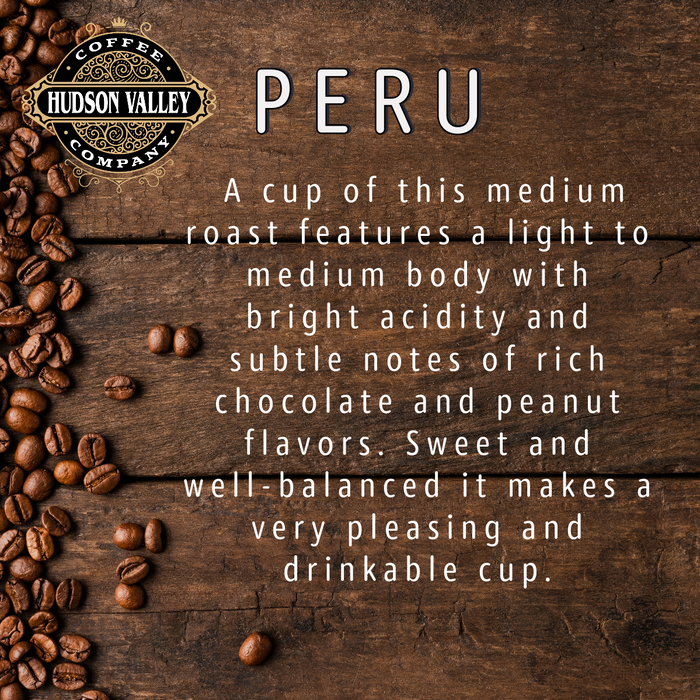 Peru - Fair Trade Organic Coffee 12oz