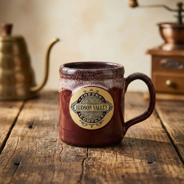 Ceramic Handmade Coffee Mug - Red